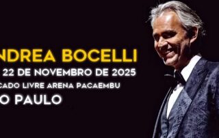 Vá ao show de Andrea Bocelli em São Paulo com estilo, segurança e pontualidade com o transporte executivo da Brisa.