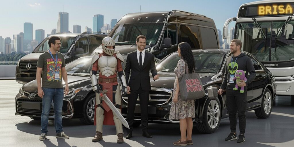 Veja como contratar transfer para a CCXP25 e encontre opções de sedan, SUV, van, minivan e micro-ônibus para uma chegada impecável ao evento.
