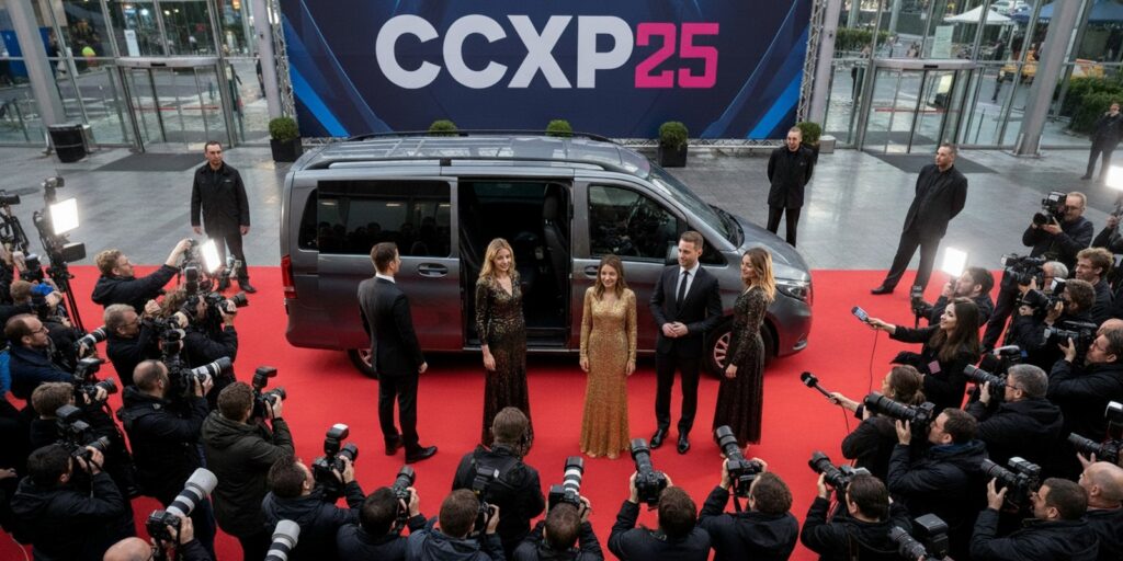 Transfer blindado para a CCXP25 com segurança, discrição e alto nível. A Brisa oferece transporte executivo premium para celebridades e estúdios