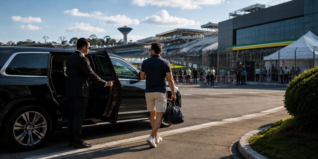 Evite trânsito, estresse e atrasos no GP de São Paulo de F-1. Garanta seu transfer executivo para Interlagos com a Brisa.