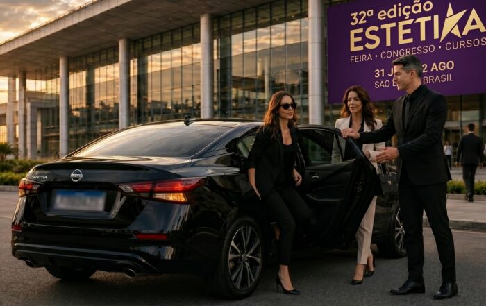 Brisa: transporte executivo para o Estetika 2026 com conforto, segurança e pontualidade.
