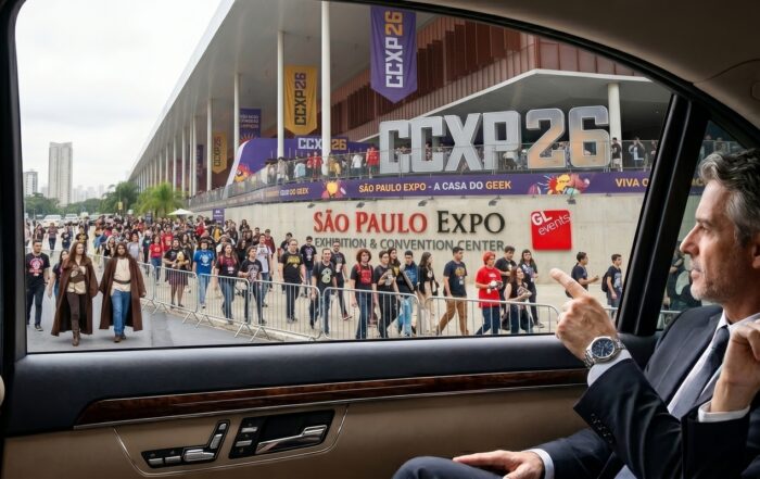 Descubra 5 vantagens do transfer executivo para estúdios na CCXP 2026.