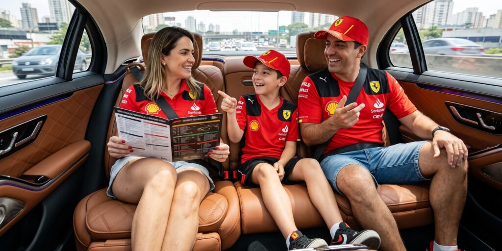 Evite trânsito, estacionamento e atrasos no GP São Paulo de F1. Conheça as vantagens do transporte executivo da Brisa para Interlagos.