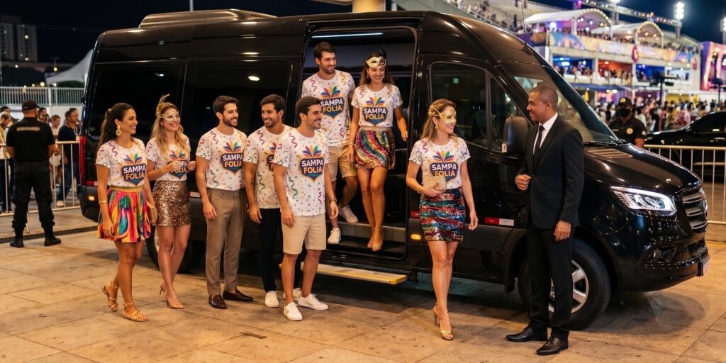 Evite trânsito e estacionamento no Carnaval de São Paulo. Contrate transporte executivo para o Sambódromo e tenha uma experiência premium.