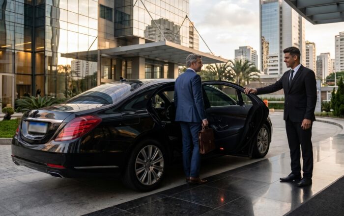 Transporte corporativo em SP com carro executivo para executivos.